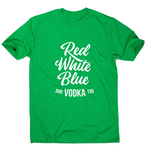 Colors and vodka - men's funny premium t-shirt - Graphic Gear