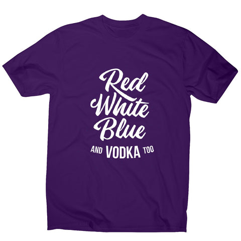 Colors and vodka - men's funny premium t-shirt - Graphic Gear