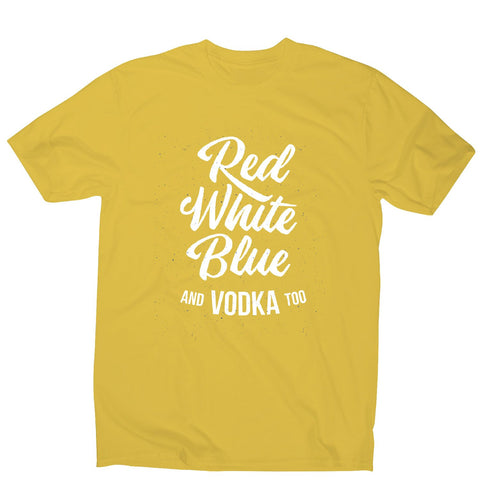 Colors and vodka - men's funny premium t-shirt - Graphic Gear