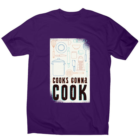 Cooks gonna cook - cheff men's t-shirt - Graphic Gear