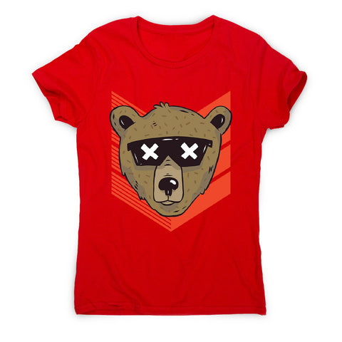 Cool bear sunglasses - women's funny illustrations t-shirt - Graphic Gear