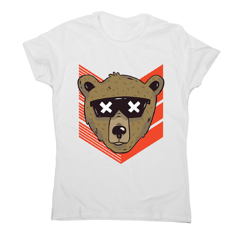 Cool bear sunglasses - women's funny illustrations t-shirt - Graphic Gear