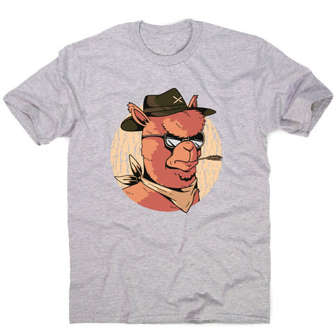 Cowboy alpaca - men's funny illustrations t-shirt - Graphic Gear