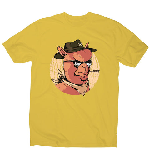 Cowboy alpaca - men's funny illustrations t-shirt - Graphic Gear