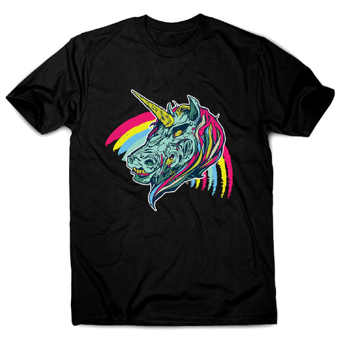 Creepy unicorn - men's funny illustrations t-shirt - Graphic Gear