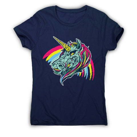 Creepy unicorn - women's funny illustrations t-shirt - Graphic Gear