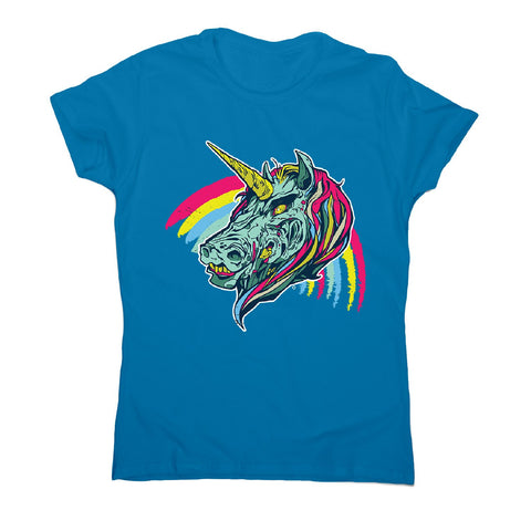 Creepy unicorn - women's funny illustrations t-shirt - Graphic Gear