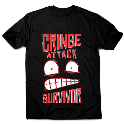 Cringe attack - men's funny premium t-shirt - Graphic Gear