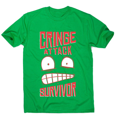 Cringe attack - men's funny premium t-shirt - Graphic Gear