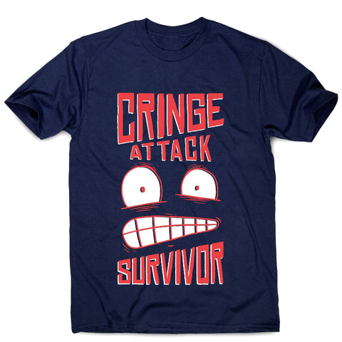 Cringe attack - men's funny premium t-shirt - Graphic Gear