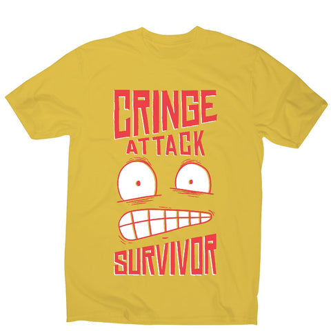 Cringe attack - men's funny premium t-shirt - Graphic Gear