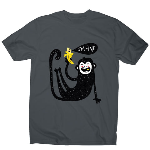 Cute monkey - men's funny illustrations t-shirt - Graphic Gear