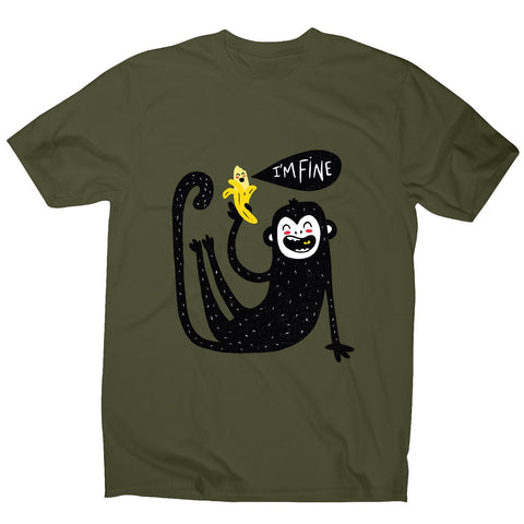 Cute monkey - men's funny illustrations t-shirt - Graphic Gear