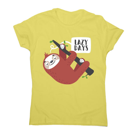 Cute sloth - women's funny premium t-shirt - Graphic Gear