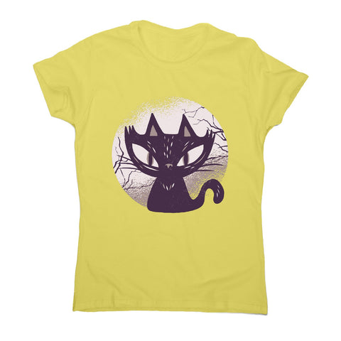 Dark cat - funny halloween women's t-shirt - Graphic Gear
