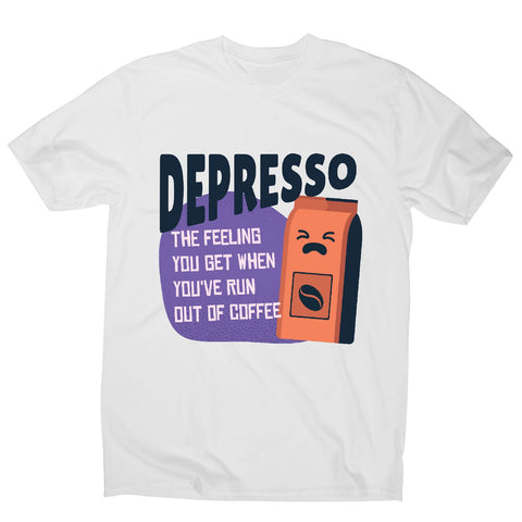 Depresso coffee - men's funny premium t-shirt - Graphic Gear