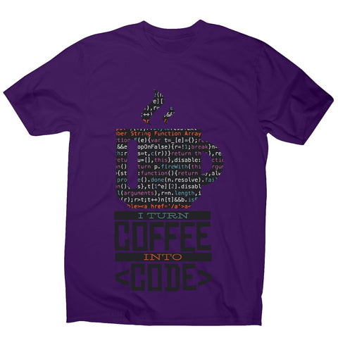 Developer coffee - men's funny premium t-shirt - Graphic Gear