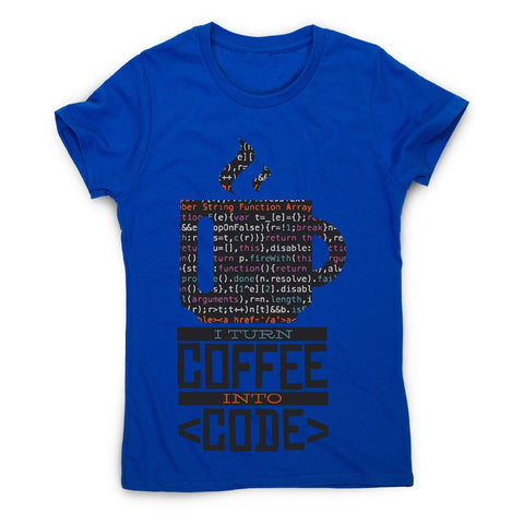 Developer coffee - women's funny premium t-shirt - Graphic Gear