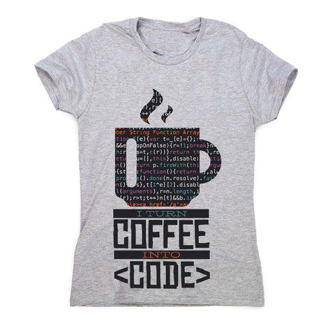 Developer coffee - women's funny premium t-shirt - Graphic Gear