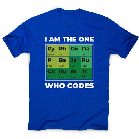 Developer periodic table - men's funny premium t-shirt - Graphic Gear