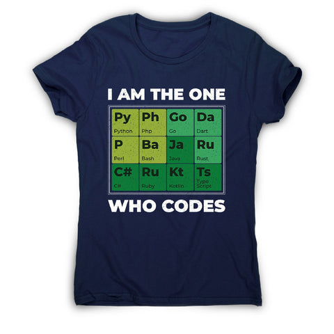 Developer periodic table - women's funny premium t-shirt - Graphic Gear