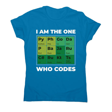 Developer periodic table - women's funny premium t-shirt - Graphic Gear