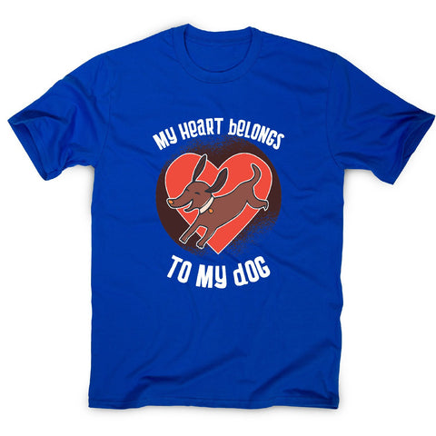 Dog heart - dog lover men's t-shirt - Graphic Gear
