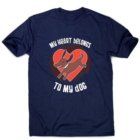 Dog heart - dog lover men's t-shirt - Graphic Gear