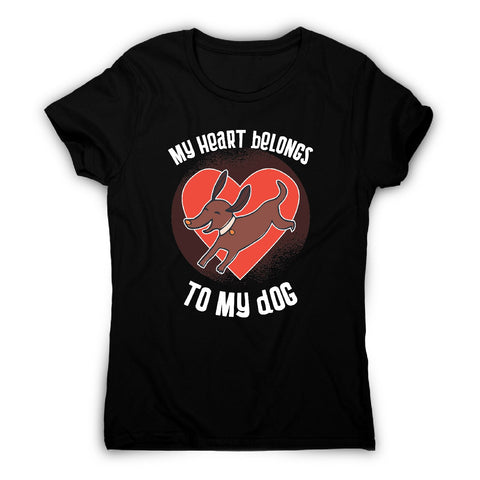 Dog heart - dog lover women's t-shirt - Graphic Gear