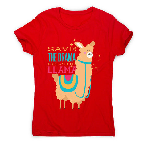 Drama llama - women's funny premium t-shirt - Graphic Gear