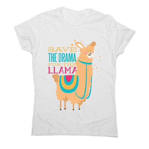 Drama llama - women's funny premium t-shirt - Graphic Gear