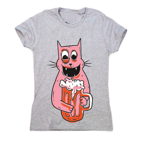 Drunk cat - women's funny premium t-shirt - Graphic Gear