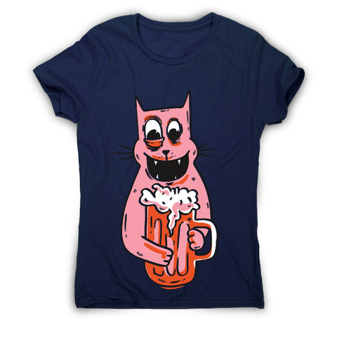 Drunk cat - women's funny premium t-shirt - Graphic Gear