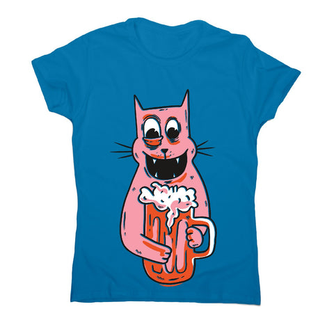 Drunk cat - women's funny premium t-shirt - Graphic Gear