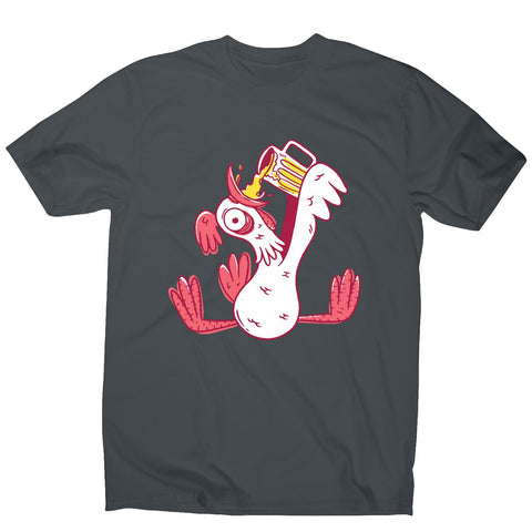 Drunk rooster - men's funny premium t-shirt - Graphic Gear