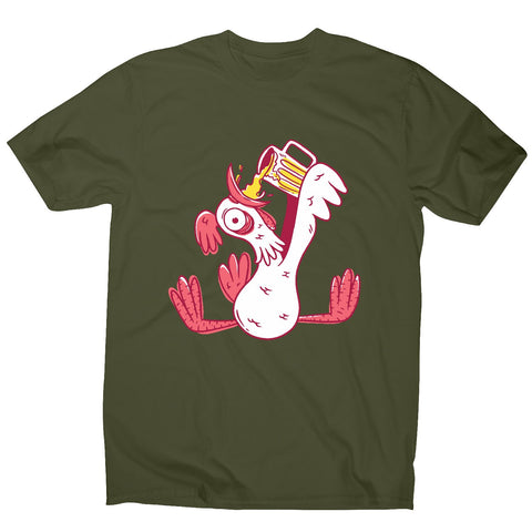 Drunk rooster - men's funny premium t-shirt - Graphic Gear
