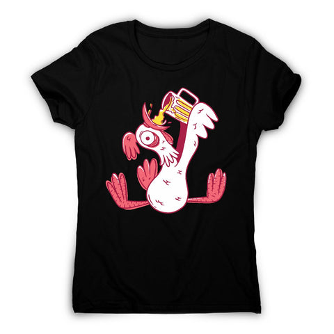 Drunk rooster - women's funny premium t-shirt - Graphic Gear
