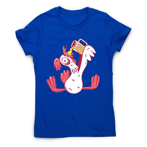 Drunk rooster - women's funny premium t-shirt - Graphic Gear