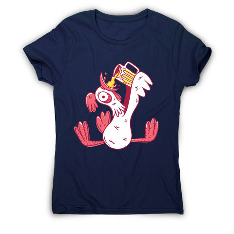 Drunk rooster - women's funny premium t-shirt - Graphic Gear