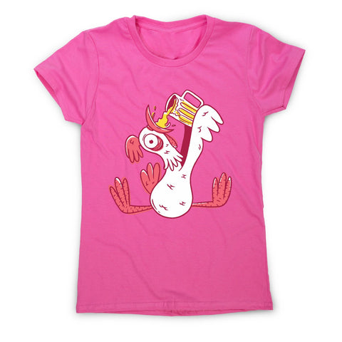 Drunk rooster - women's funny premium t-shirt - Graphic Gear