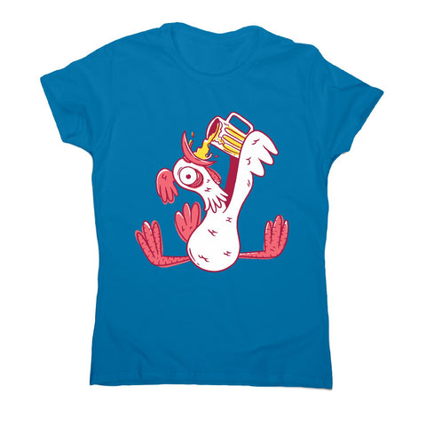 Drunk rooster - women's funny premium t-shirt - Graphic Gear