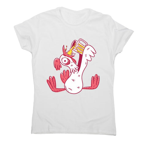 Drunk rooster - women's funny premium t-shirt - Graphic Gear