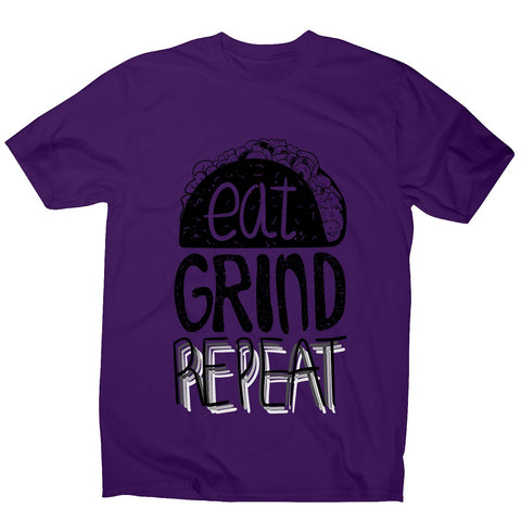 Eat grind repeat - men's motivational t-shirt - Graphic Gear