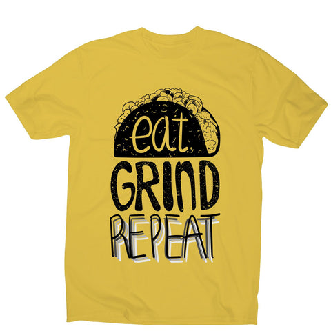 Eat grind repeat - men's motivational t-shirt - Graphic Gear