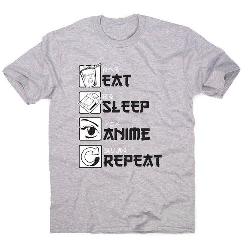 Eat sleep anime - men's funny premium t-shirt - Graphic Gear