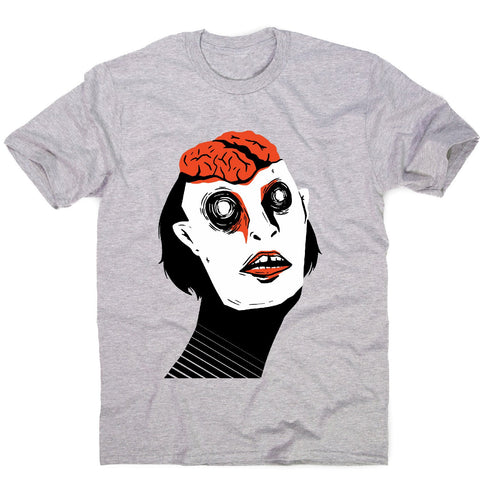 Exposed brain - men's funny premium t-shirt - Graphic Gear