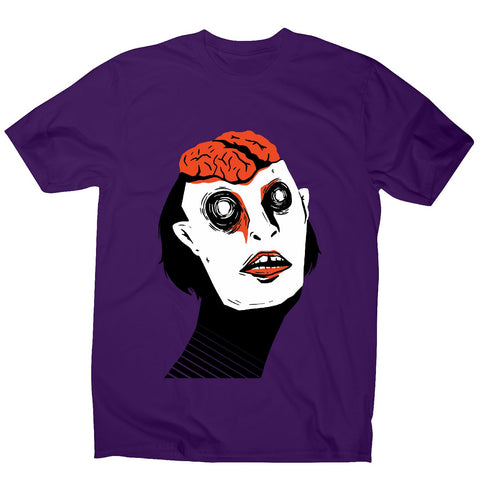 Exposed brain - men's funny premium t-shirt - Graphic Gear