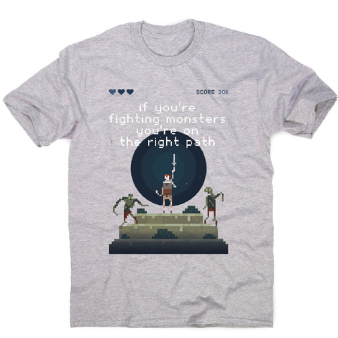 Fight monsters - men's motivational t-shirt - Graphic Gear