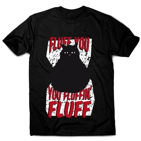 Fluffy cat - men's funny premium t-shirt - Graphic Gear