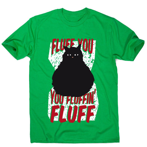 Fluffy cat - men's funny premium t-shirt - Graphic Gear